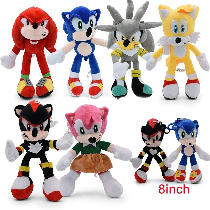 Thú Nhồi Bông Hình Nhân Vật Sonic Xinh Xắn Cho Bé
