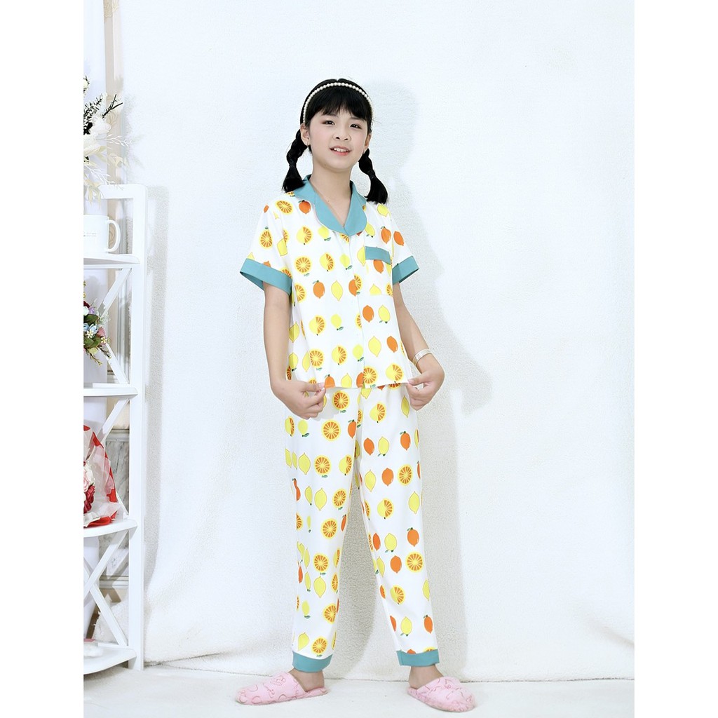 Pijama cho bé trai và gái vải Lụa cao cấp mềm đẹp thoáng mát size 14-42kg Nhiều họa tiết 237