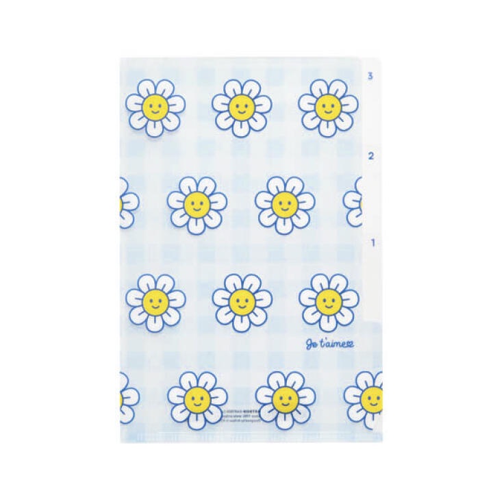 Bìa Đựng Giấy Tờ Mini ARTBOX Hàn Quốc Họa Tiết Hoa  3 Ngăn Tiện Lợi