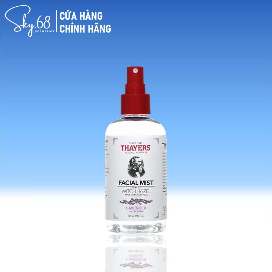 Nước Hoa Hồng Dạng Xịt Thayers Toner Facial Mist Lavender 237ml