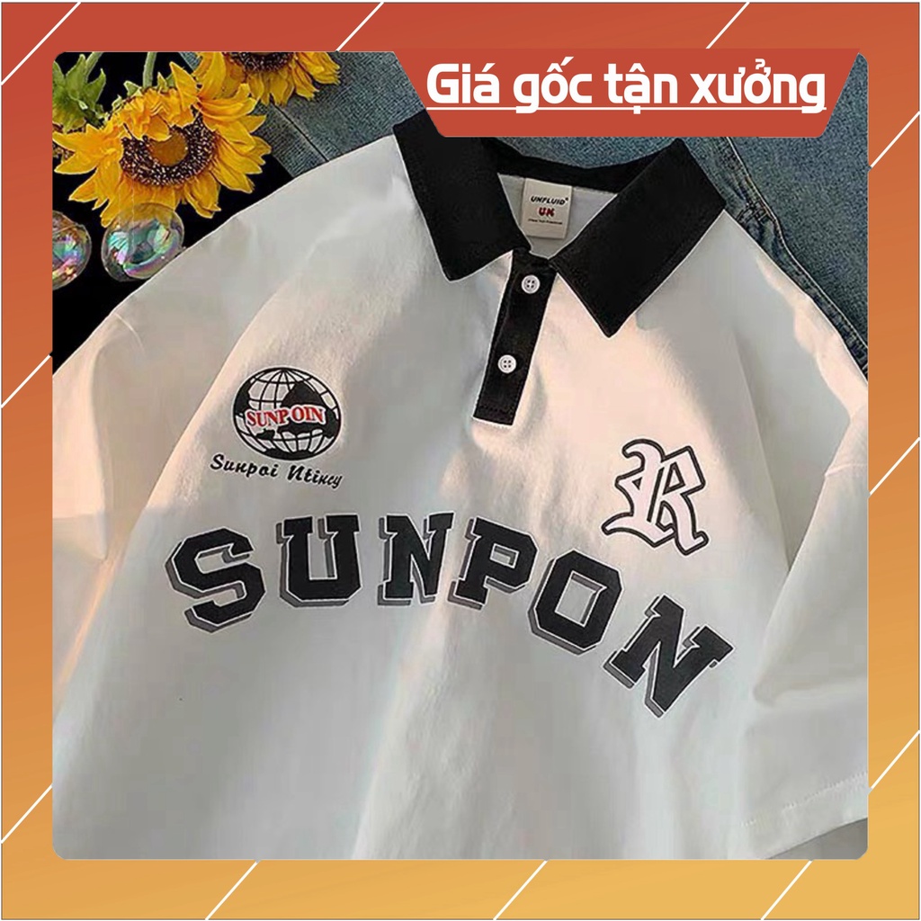 ( Mã PL04:SUN ) Áo POLO trơn nam nữ phong cácH TEEN
