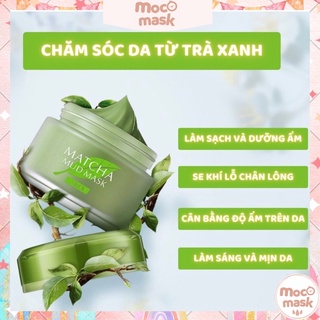 Mặt nạ bùn trà xanh laikou matcha mud mask 85g
