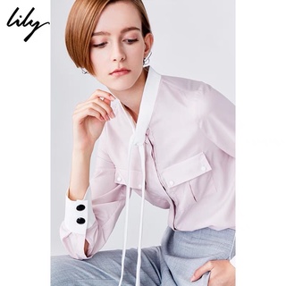Áo sơ mi hồng Lily