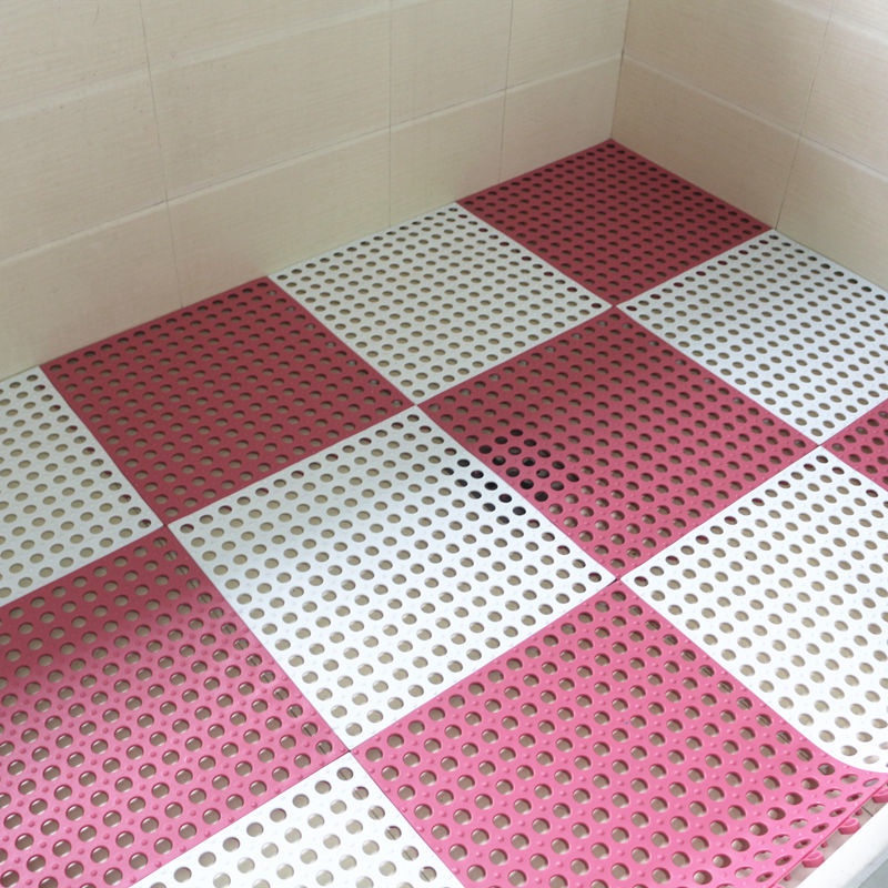Set 4 / 8 / 12 Thảm Lót Sàn Nhà Tắm 30x30cm Bằng PVC Chống Trượt Tiện Dụng