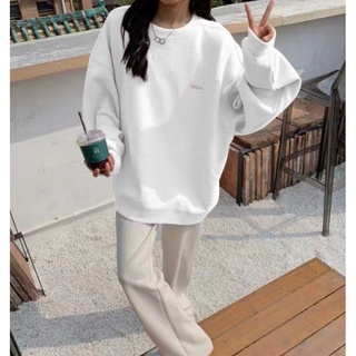 Áo Sweater Basic Chất Nỉ Da Cá Phong Cách Hàn Quốc (Hàng Đặt Trước)