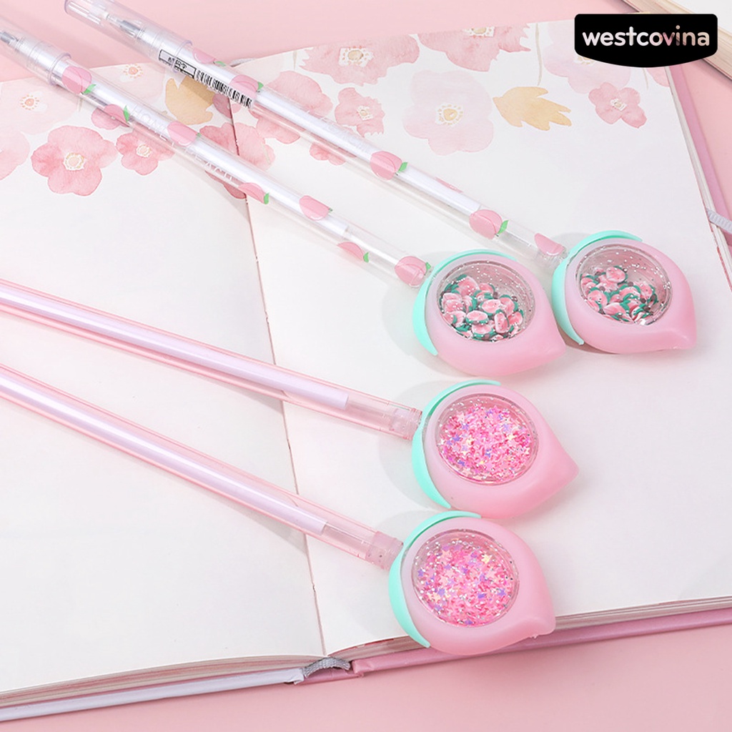 [Hot]✍Set 2 Bút Bi Mực Gel Ngòi 0.38mm Dễ Thương