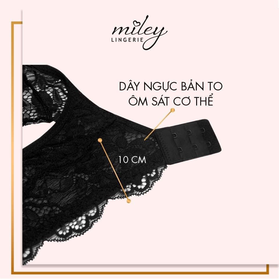 [Mã FAMALLT5 giảm 15% đơn 150k] Áo Ngực Nâng Vừa Lưng Phối Ren Cánh Bướm Miley Lingerie BRM104