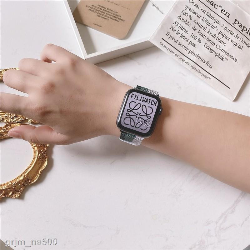 Hàng chính hãng Dây Đeo Đồng Hồ Thông Minh Màu Cầu Vồng Cho Apple 38 42 44 40 mm Series 6 SE 5 4 3 2 1