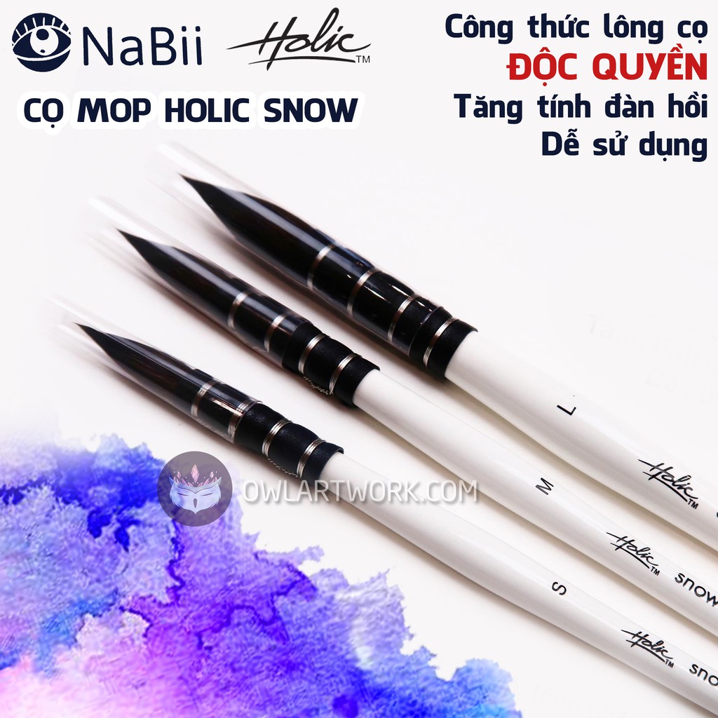 NABII ART - Cọ Mop vẽ màu nước Holic SNOW