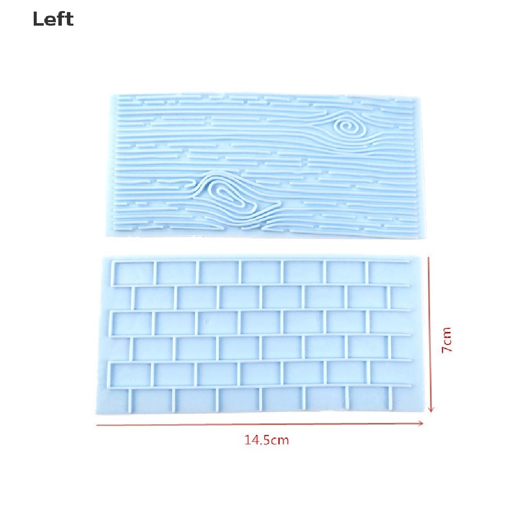 Bộ 2 Khuôn Làm Bánh Hình Vân Đá / Cái Cây Độc Đáo Chất Lượng Cao