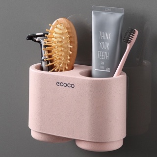 Giá để bàn chải kèm 2 cốc ecoco