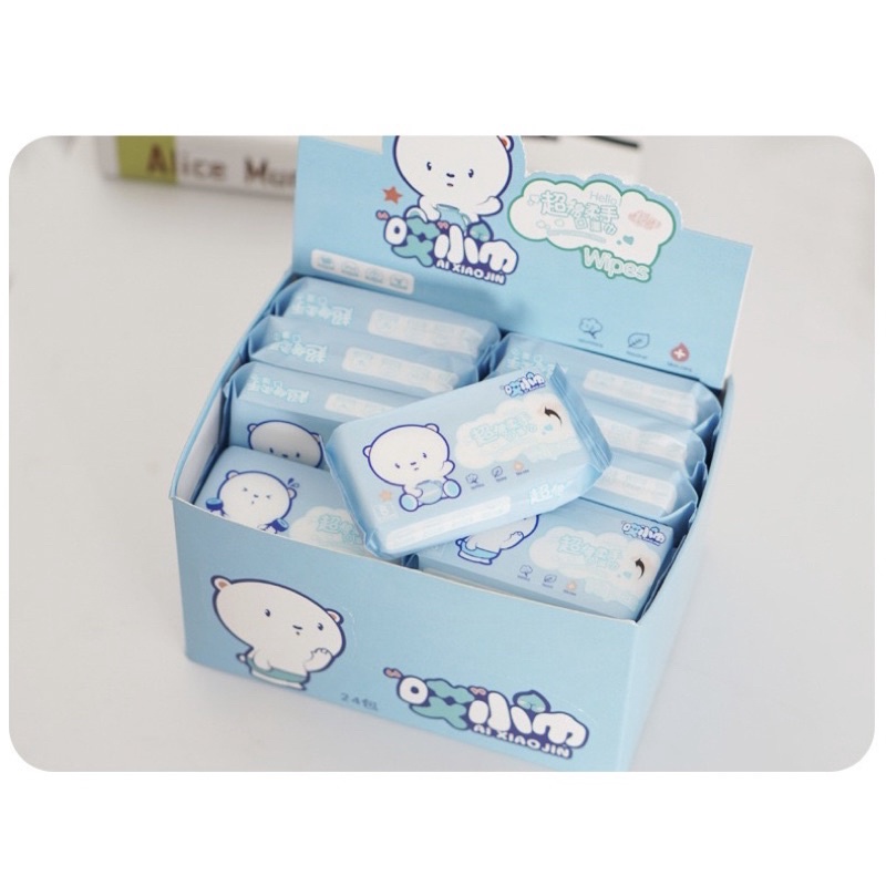 Giấy ướt mini siêu tiện lợi  - 8miếng/1gói