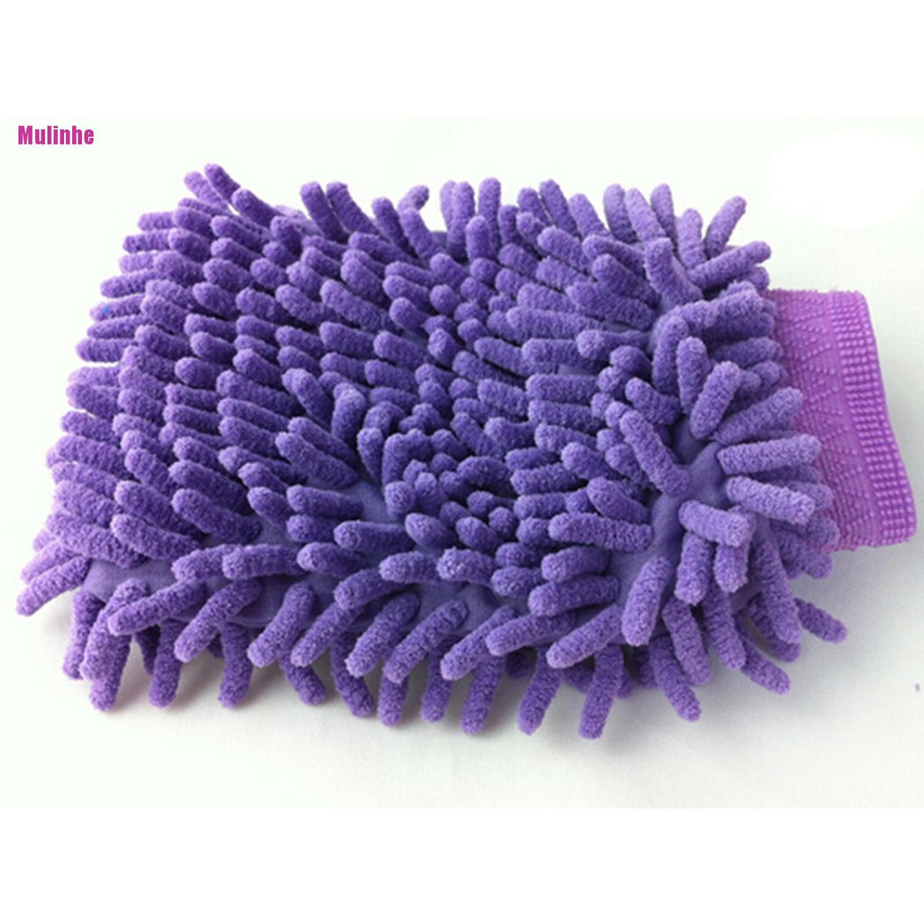 Găng Tay Rửa Xe Hơi Hai Mặt Bằng Sợi Microfiber