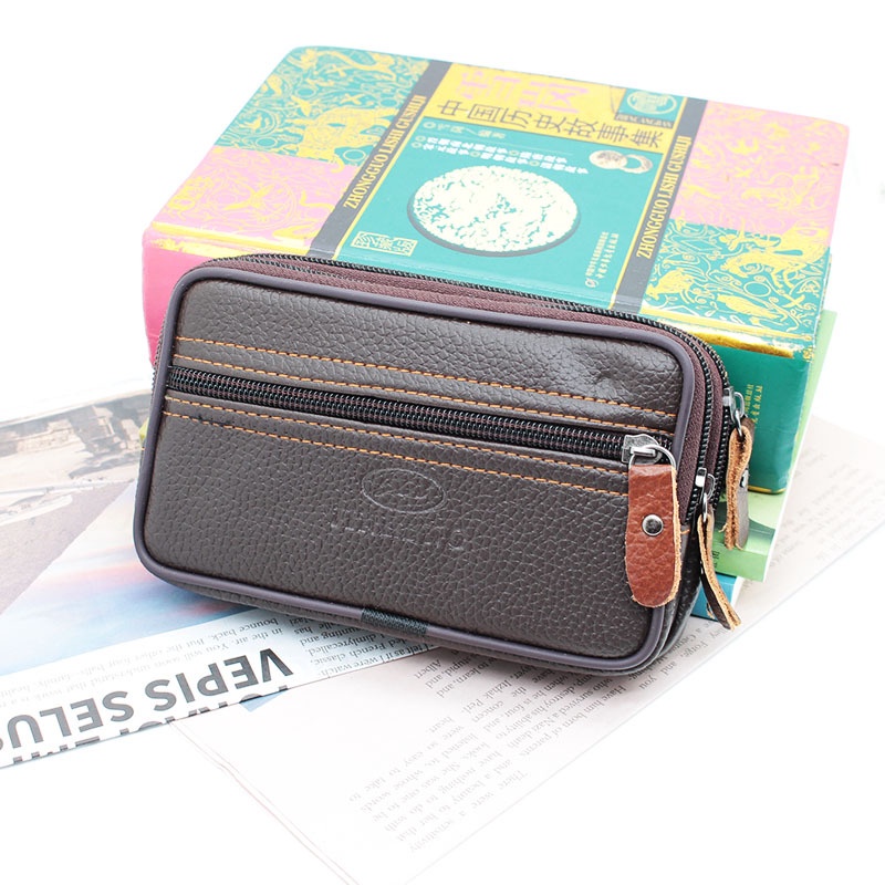 Túi Da Pu Đựng Điện Thoại Đeo Hông Chống Thấm Nước Sức Chứa Lớn Tiện Dụng Ốp