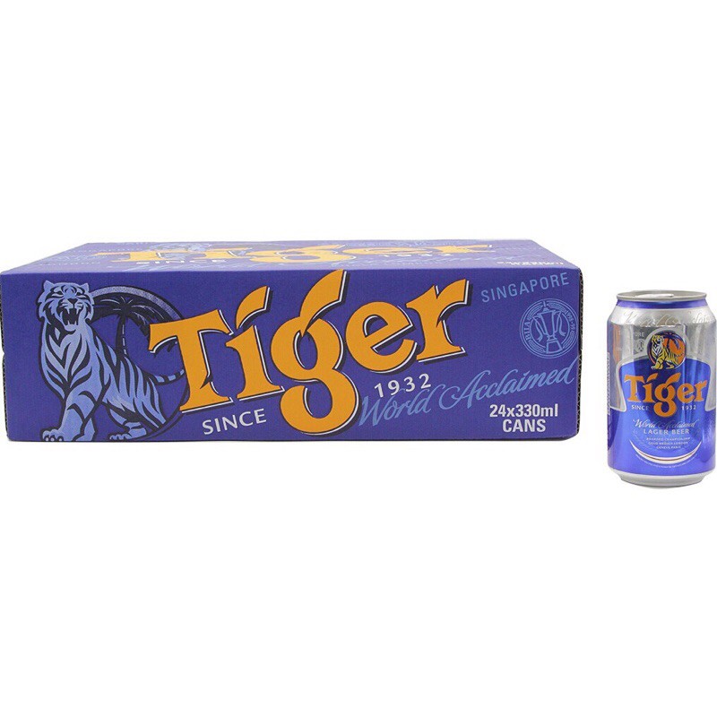 Thùng Bia Tiger 24 Lon 330ml