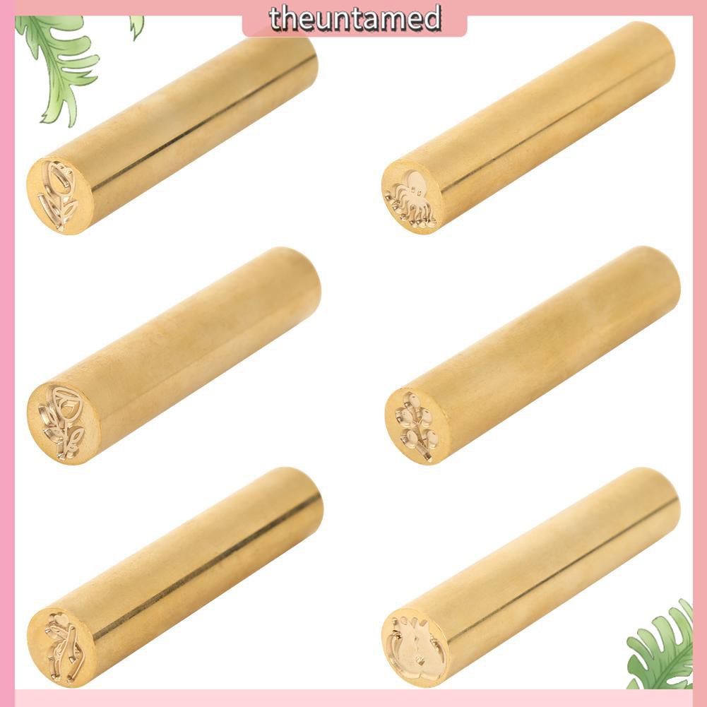 Retro Cylindrical Seal Wax Brass Envelope Seal Stamp DIY Customs Accessory
