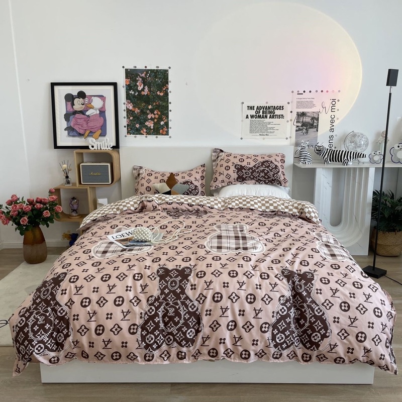 Set Bộ Vỏ Chăn Ga Cotton Poly, Nhiều Hoạ Tiết Dễ Thương (shinbedding)