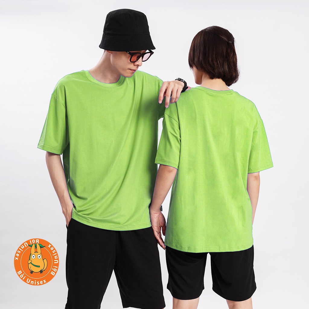 Áo Thun Trơn Tay Lỡ Unisex Nam Nữ chất áo đẹp