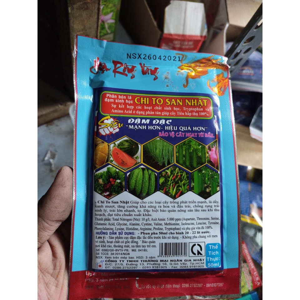 Hoạt chất Chitosan Nhật – Trừ nấm bệnh, kích thích tăng trưởng