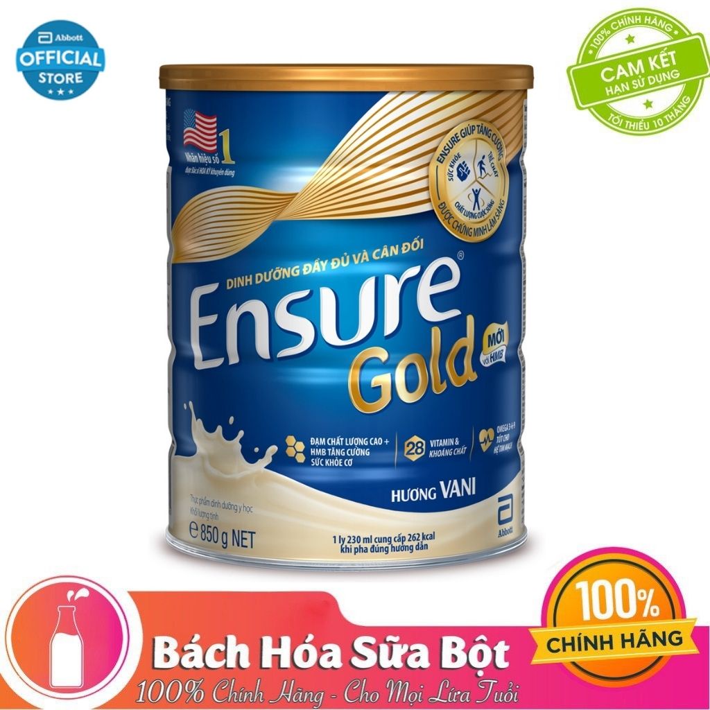 [Chính hãng] Sữa Dinh Dưỡng Ensure Gold (Lon 850g)