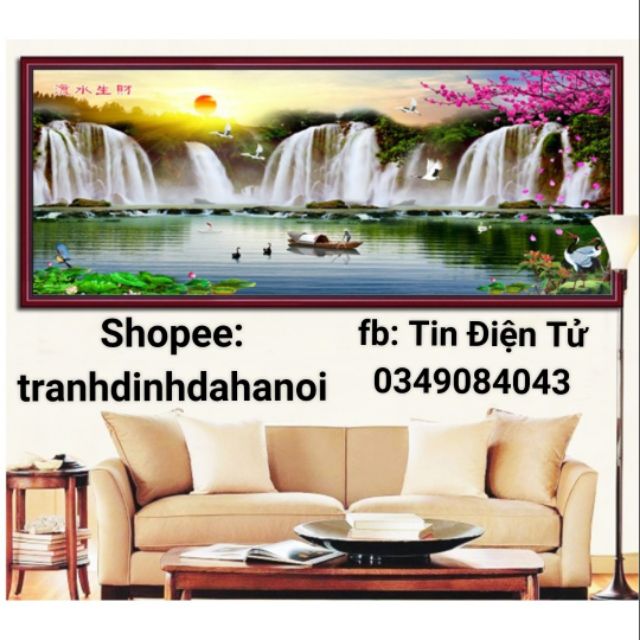 Tranh thêu phong cảnh tuyệt đẹp FJ0516 200x78cm