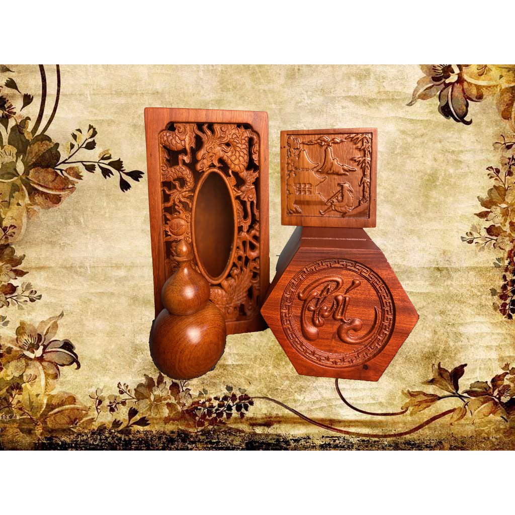 Combo Món Tiện Ích Giá Rẻ Cao Cấp,Hộp Trà Chữ Phúc,Hộp Dựng ,Hộp Giấy Rồng Phượng,Hộp Tăm Bầu Nguyên Khối
