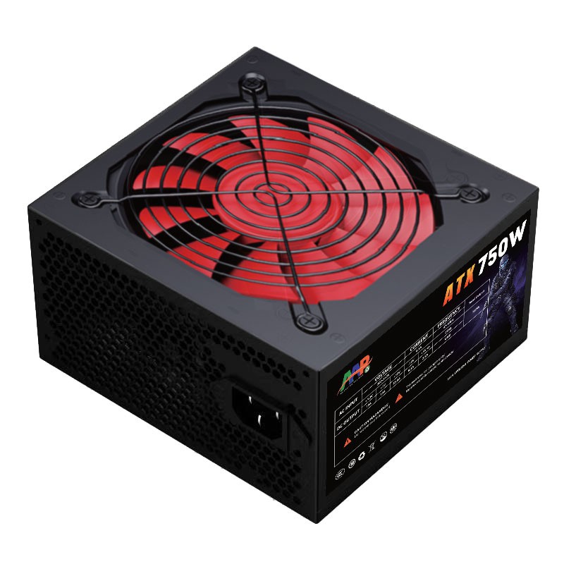 Nguồn máy tính AAP 750W Chính hãng  - FAN ĐỎ 12CM BẢO HÀNH 24 THÁNG