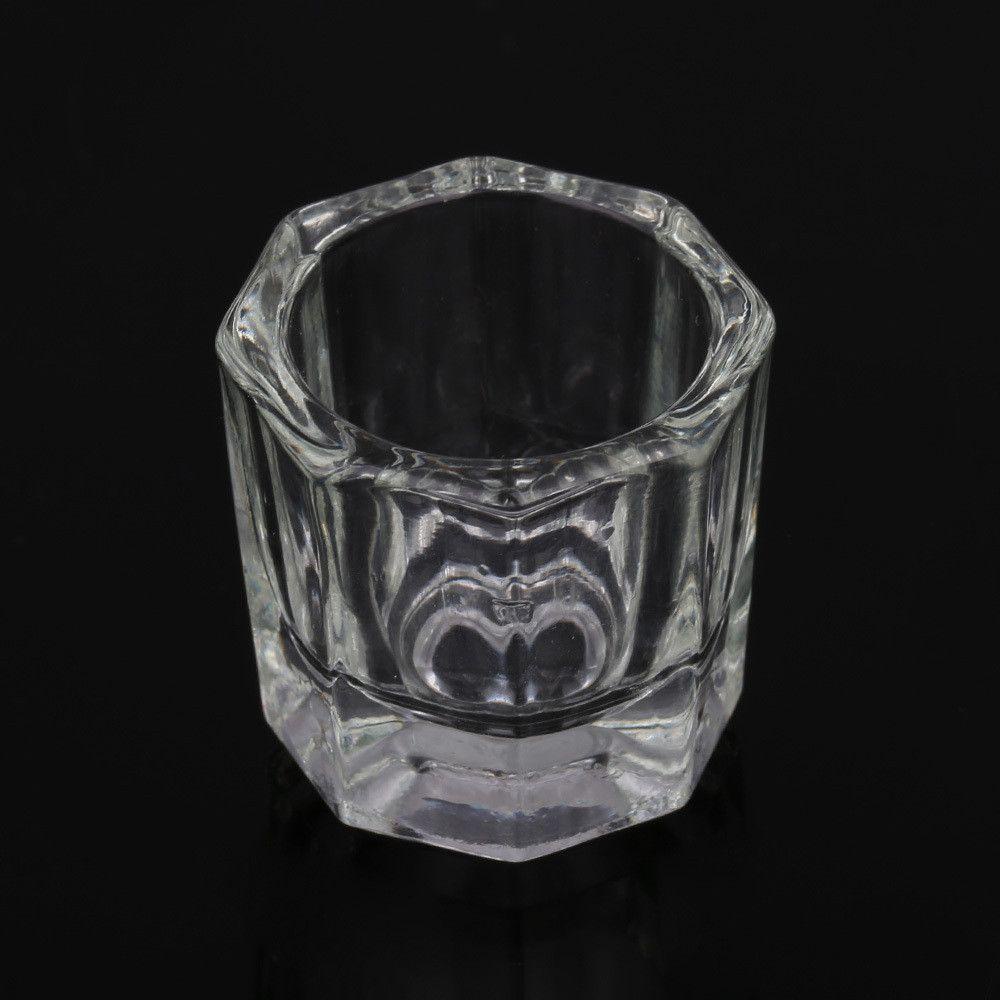 Cốc Thủy Tinh Trong Suốt Đựng Bột Làm Móng Nghệ Thuật