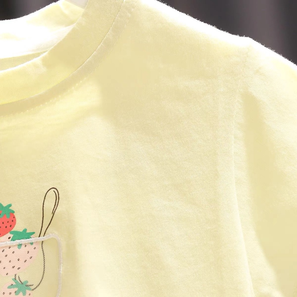 Áo Thun Tay Ngắn Dáng Rộng In Họa Tiết Đơn Giản Thời Trang Mùa Hè Hàn Quốc 2022 Mới