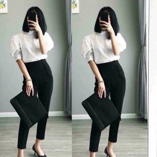 Quần tây baggy lưng chun