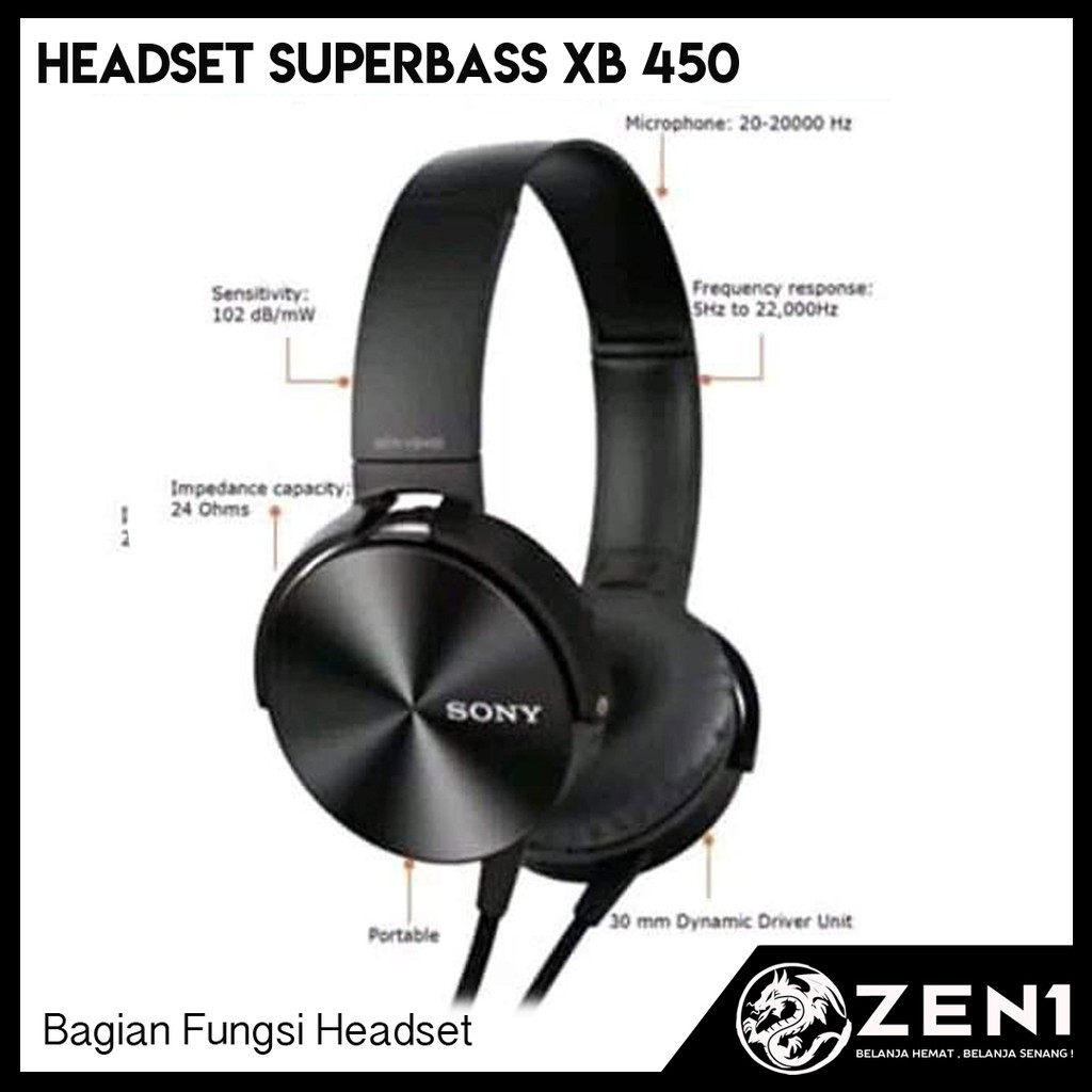 Tai Nghe Nhét Tai Sony Xb450 Mdr Xb450