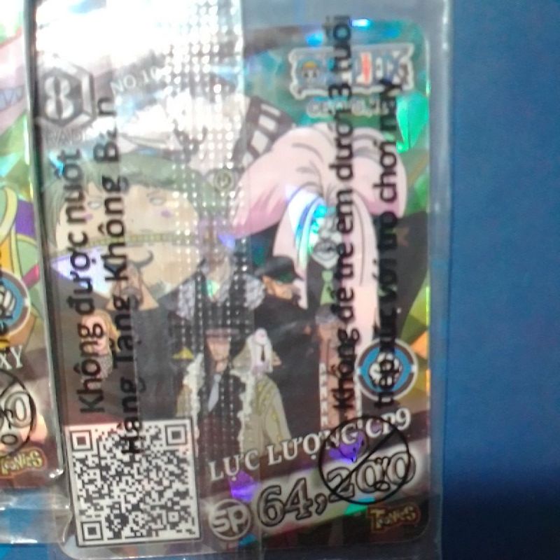 Bộ 7 thẻ ma trận kim cương One Pice Toonies