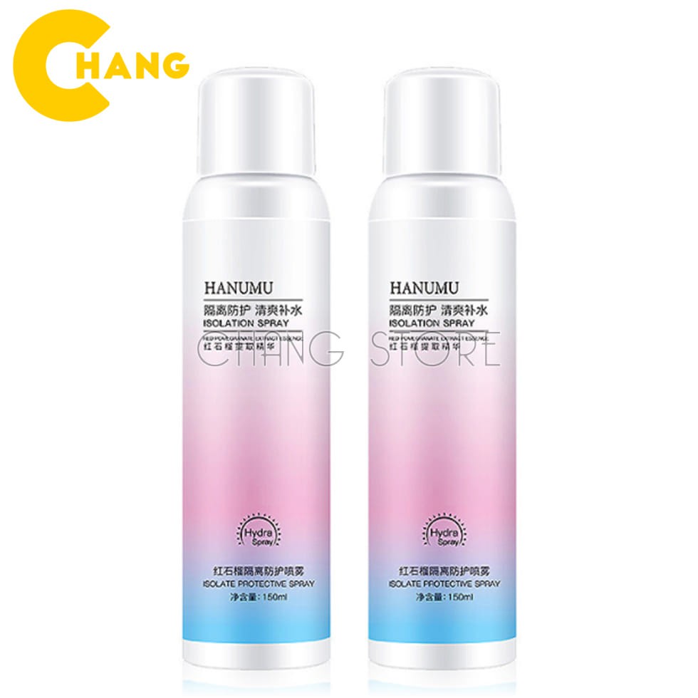 Xịt Chống Nắng Trắng Da HANUMU 150ml SPR35 làm sáng màu da, dưỡng ẩm, che khuyết điểm tốt