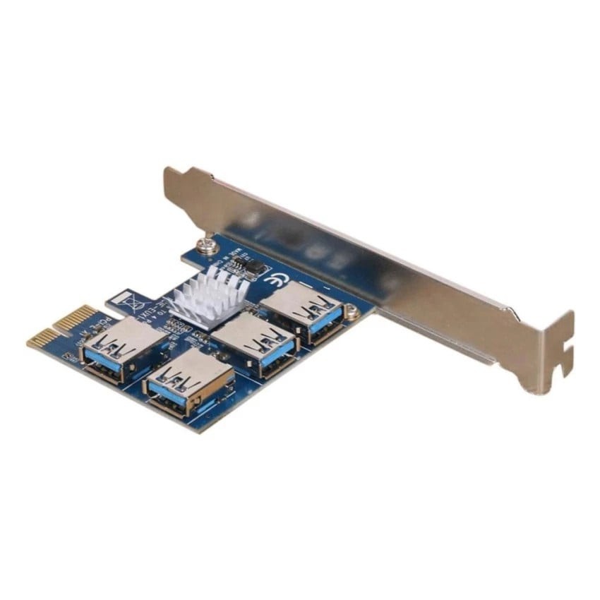 [HÀNG CÓ SẴN] PCIE PCI-E 1 to 4 mạch mở rộng External PCI Express 16X Slots Riser Card Adapter Card