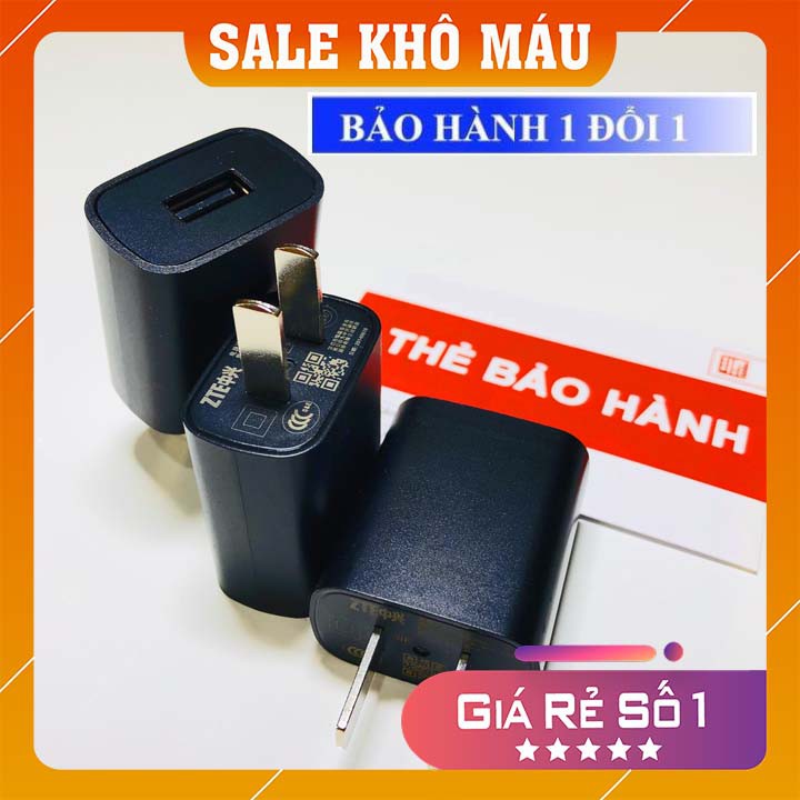 Cốc Sạc ZTE Chính Hãng Nguồn Điện An Toàn 5V/1A