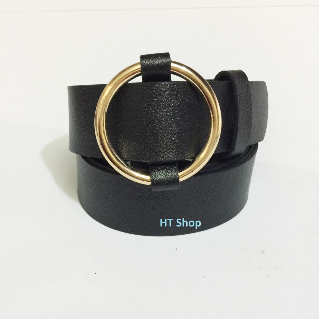 Thắt lưng nữ Lousia - Bản 3cm - Mặt vàng