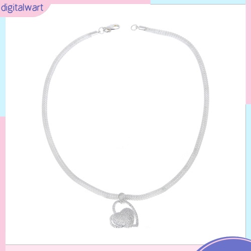 Dây Chuyền 2 Dây Mặt Trái Tim Đính Đá Thời Trang Cho Nữ
