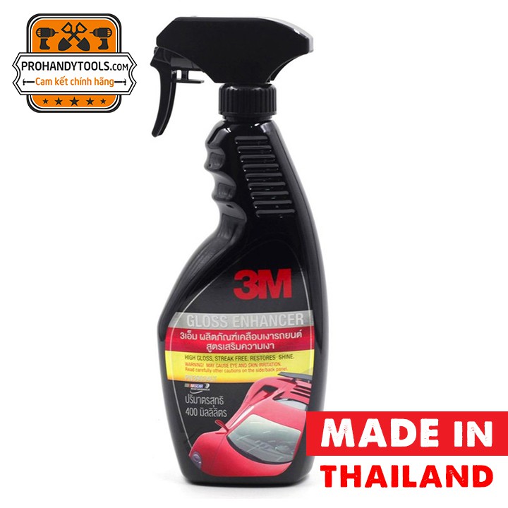 Dung Dịch Tăng Độ Bóng Sơn Ôtô Nhanh 3M - 400ML - MADE IN THAILAND