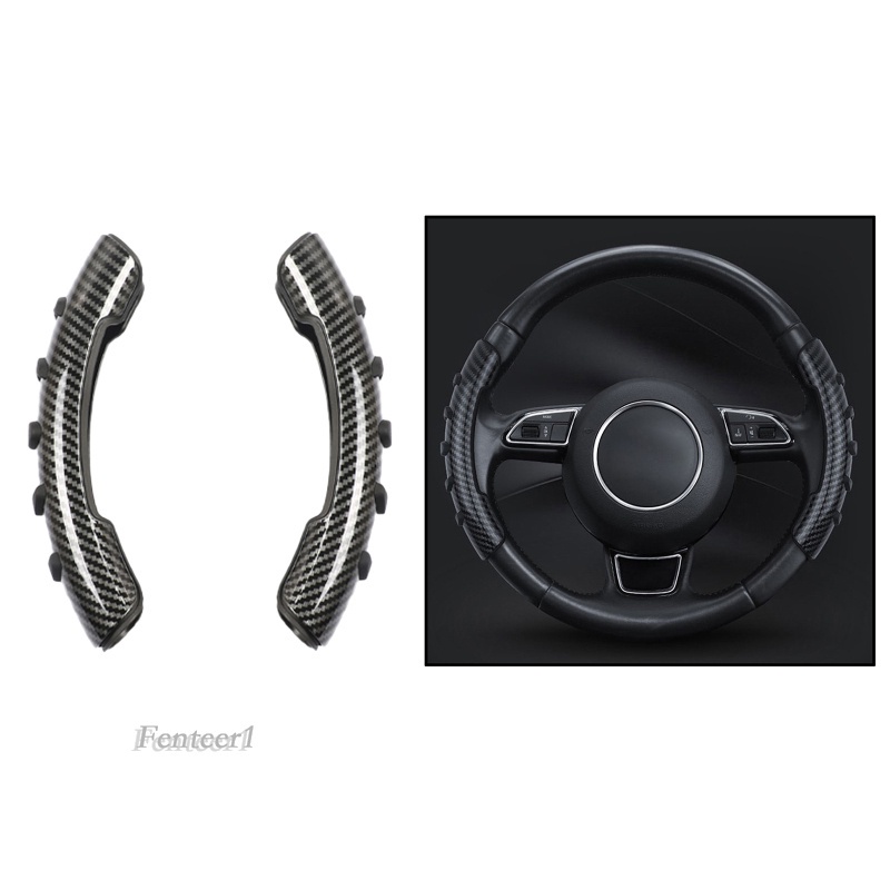 Vỏ Bọc Vô Lăng Xe Hơi Hạt Sợi carbon Không Gây Tiếng Ồn Fenteer1
