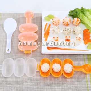 2 Cái / bộ Máy Làm Cơm Onigiri Tiện Lợi Với Muỗng Cơm Khuôn Sushi Nhà Bếp Thịt Viên Khuôn Bé Trẻ Em Nồi Thực Phẩm
