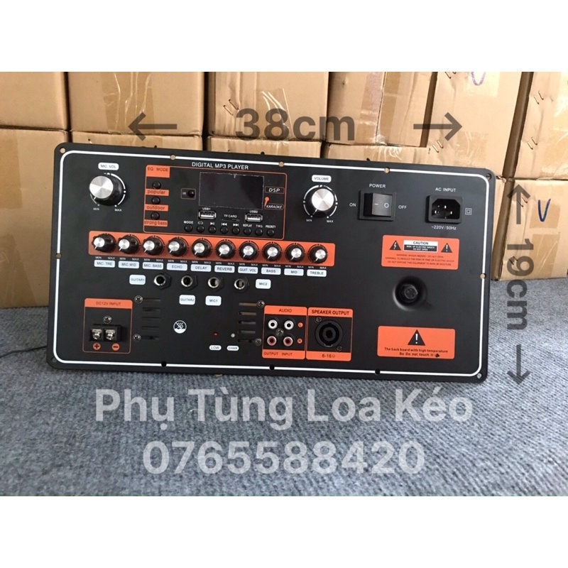 Mạch loa kéo Echo Reverb H270 mẫu 2022 - 2 Kênh mono 600W Bass 40 50 Đơn Đôi