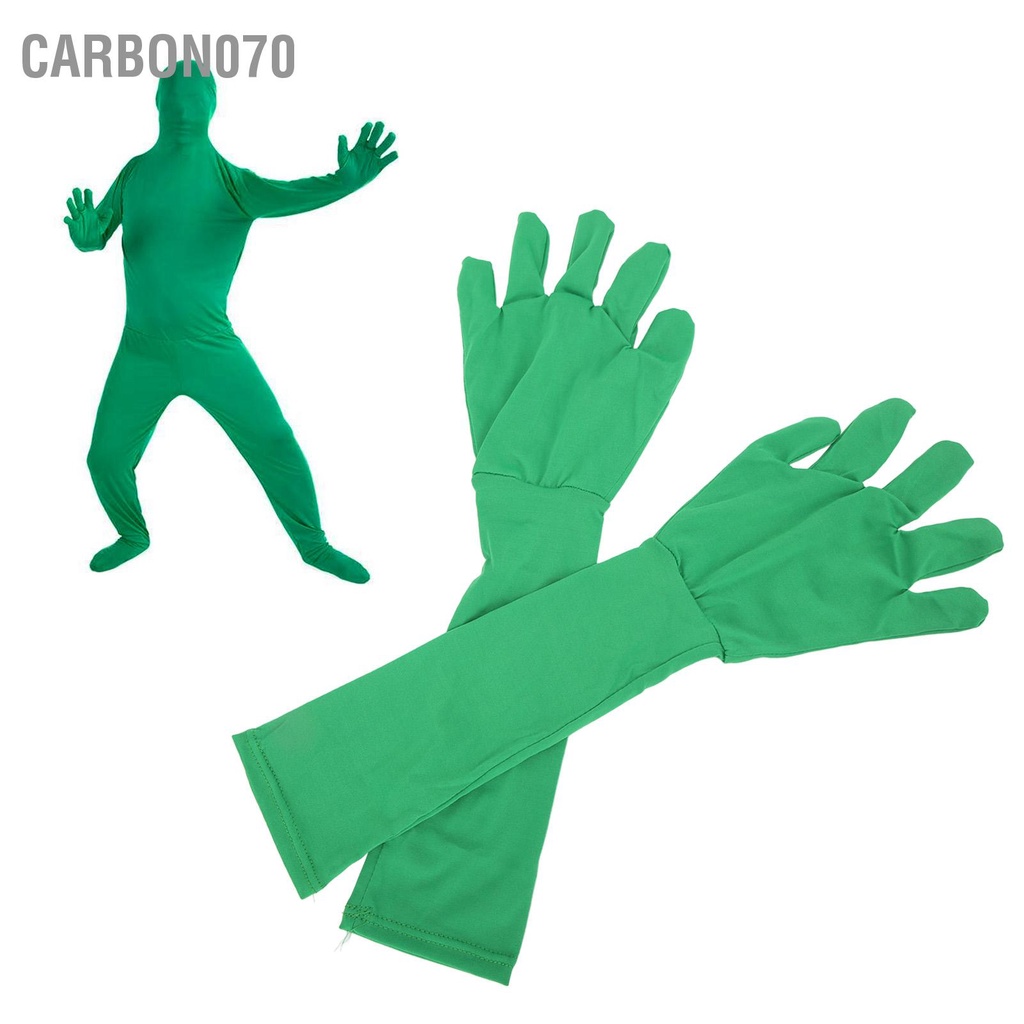 Carbon070 2 cái Găng tay màn hình xanh lá cây Chromakey đa năng hiệu ứng tàng Nền dùng để chụp ảnh Ảnh Video Phim Hậu sản xuất