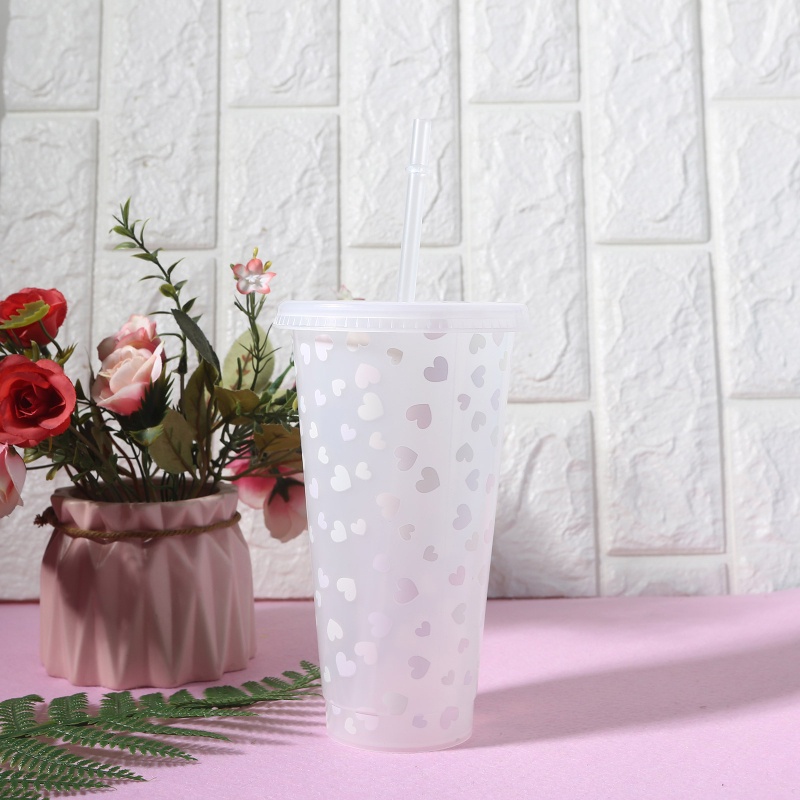 Cốc Uống Nước Lạnh 25oz Có Nắp Và Ống Hút Thay Đổi Màu Sắc Phong Cách Giáng Sinh Dành Cho Người Lớn Và Trẻ Em