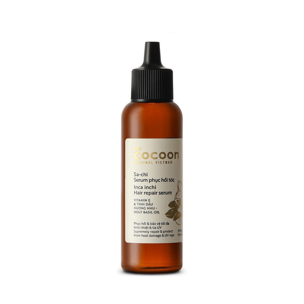 Nước dưỡng tóc / serum Sa-chi Cocoon giúp cấp ẩm và phục hồi hư tổn, bảo vệ tối đa khỏi nhiệt và tia UV [sachi, sa chi]