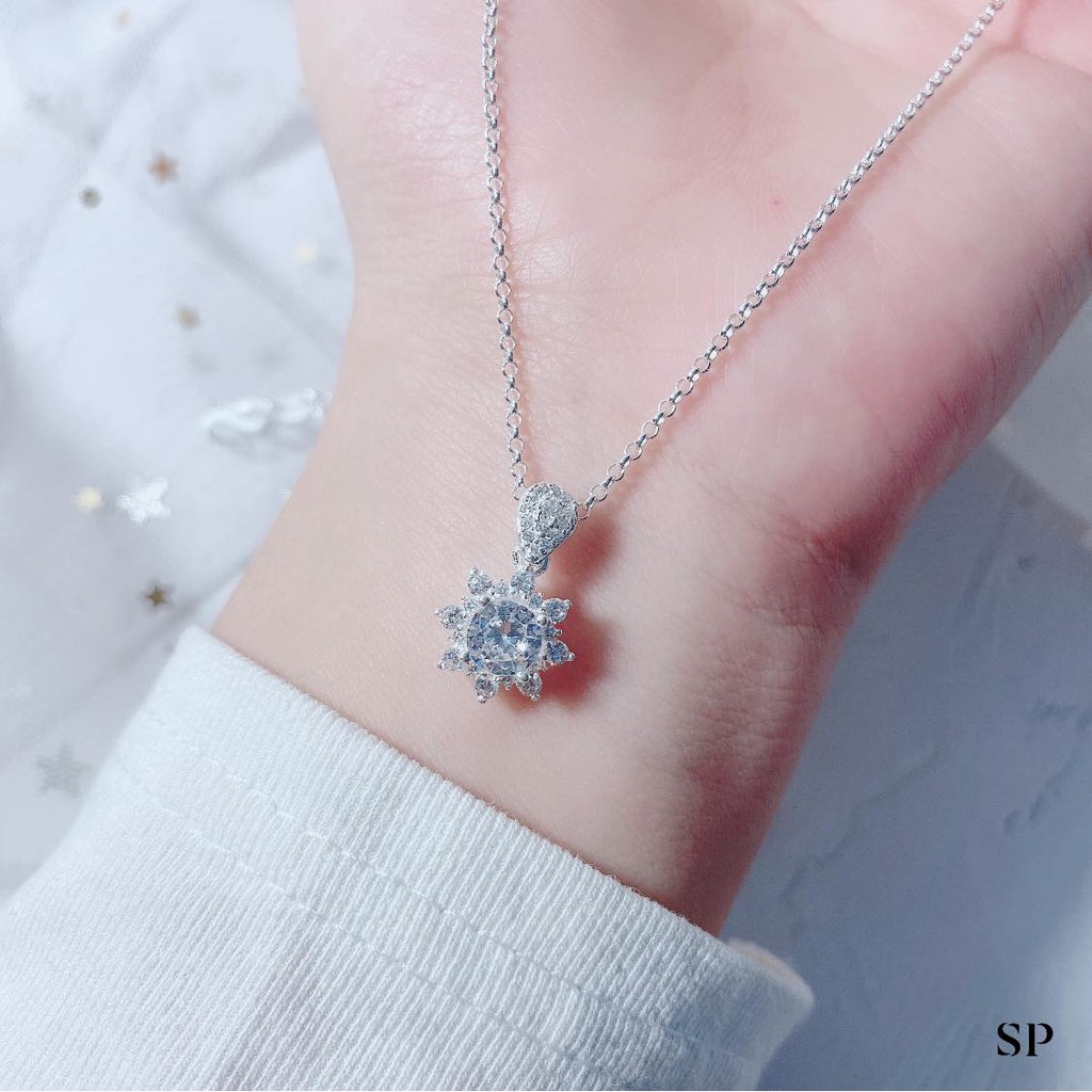Dây chuyền bạc,phụ kiện trang sức nữ,dây chuyền bạc ý cao cấp-Vàng bạc An Chi