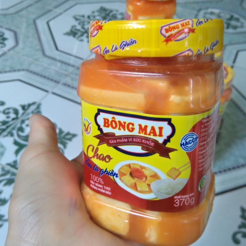Chao bông mai hũ 370g - Chao đậu hũ chay - Đậu lên men vị béo và đậm đà kết hợp vị cay nồng của ớt và rượu thượng hạng | BigBuy360 - bigbuy360.vn