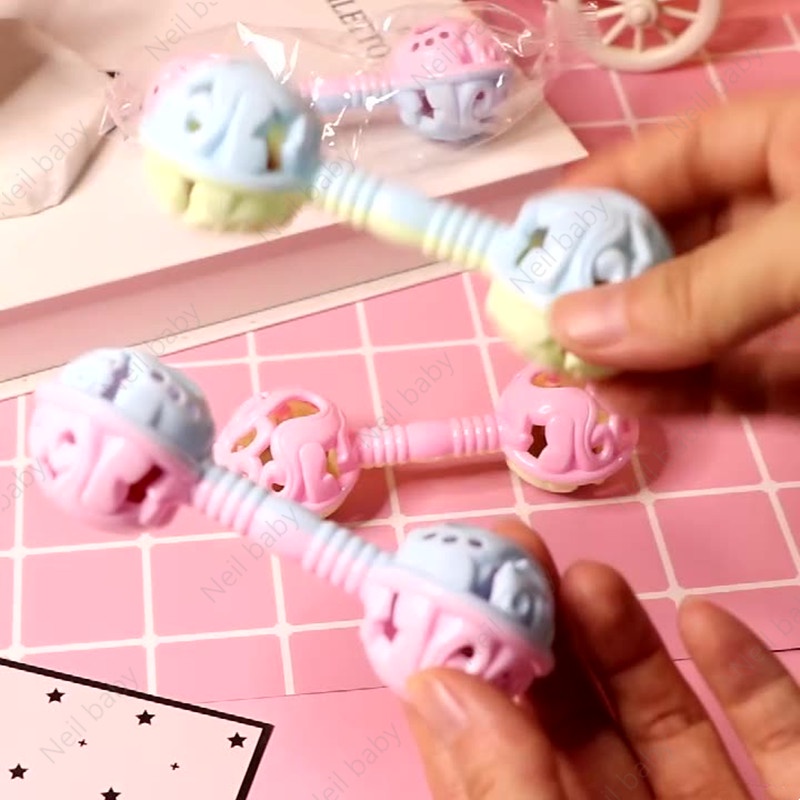 Đồ Chơi Chuông Cầm Tay Hai Đầu Bayi Loceng Tangan Dịu Nhẹ Cho Bé Tập Chơi Và Chơi Thể Dục