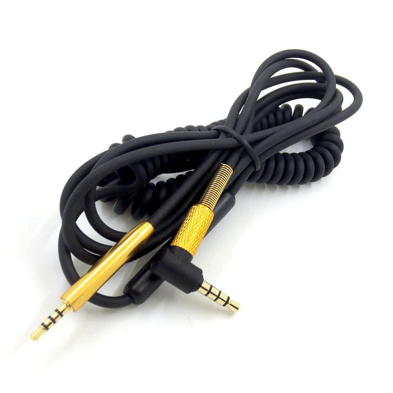 Dây Cáp Lò Xo Nối Dài Tai Nghe 2.5mm Sang 3.5mm Cho Bose QC25 QC35 OE2 AKG Y40 Y50 Y45 JBL S700 J55 J88