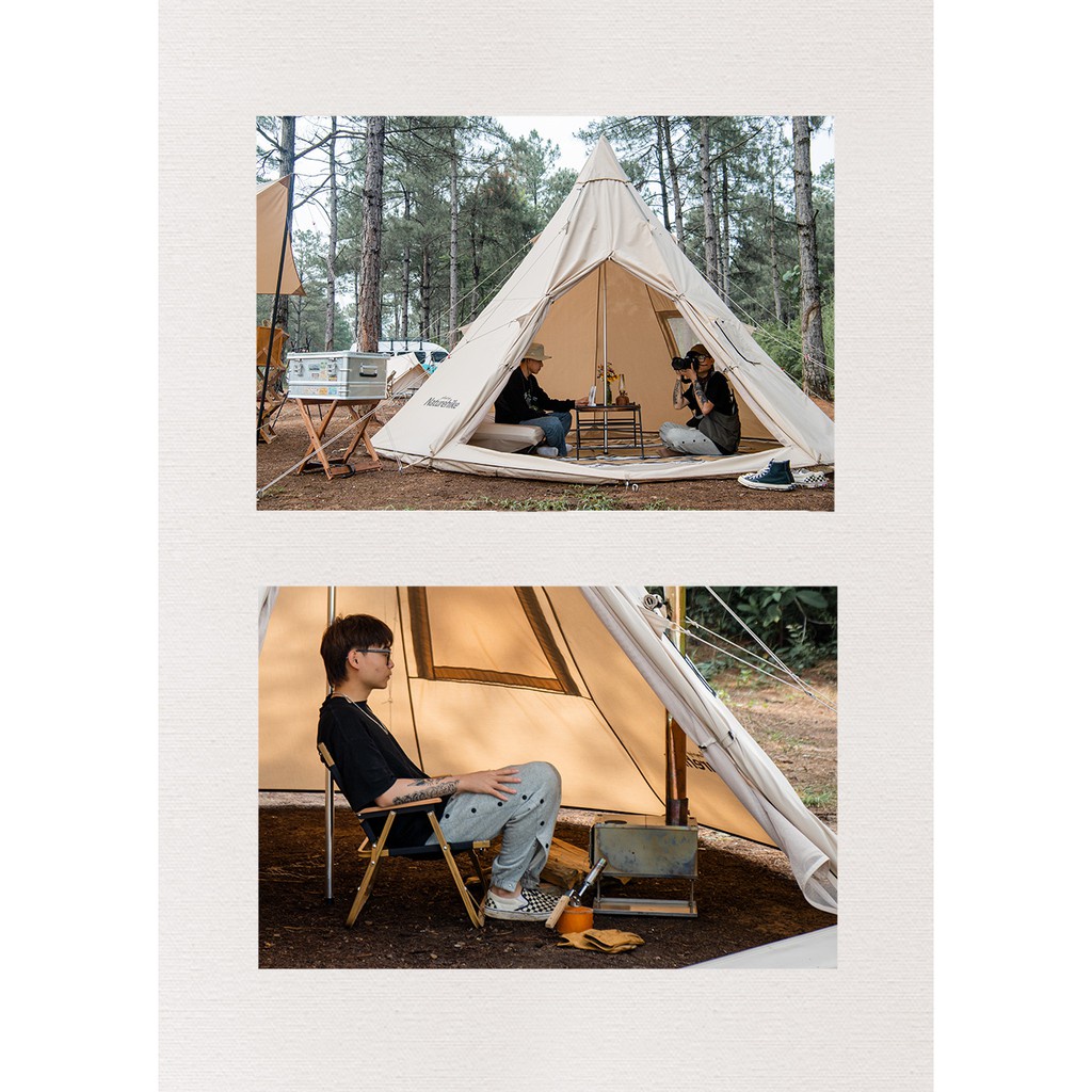 Lều căm trại cao cấp GLAMPING NATUREHIKE NH20ZP004 dành cho 3-4 người Campoutvn A402