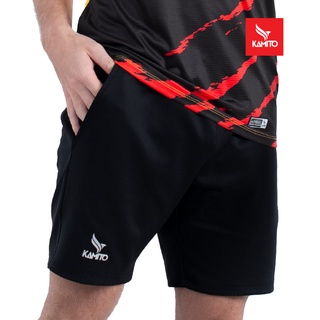 Quần Short Thể Thao Nam KAMITO Đen Thi Đấu Di Chuyển Thoáng Mát